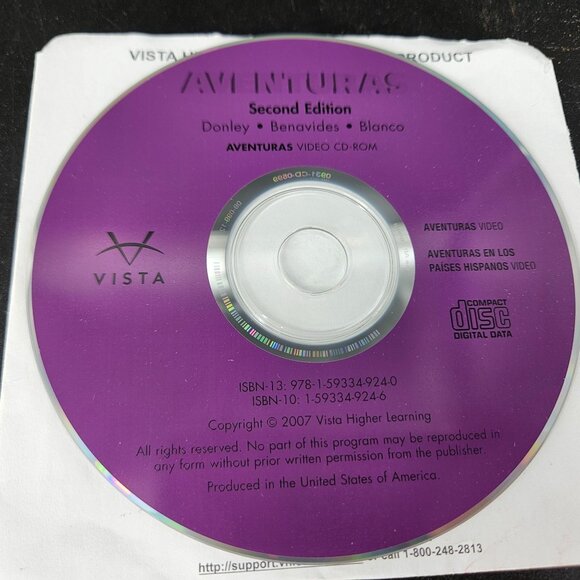 Aventuras Spanish S E 2nd Ed CD Rom PC Lot 3 Student Ed Home School Curriculum - Picture 3 of 4